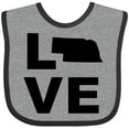 thumbnail image 3 of Inktastic Love Nebraska Boys or Girls Baby Bib, 3 of 4