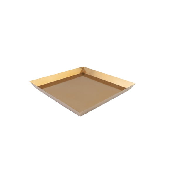 Serene Spaces Living Small Decorative Gold Square Tray, 6" Square