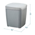 thumbnail image 3 of Puff Tipo Baul Organizador Gris, 3 of 3
