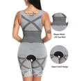 thumbnail image 3 of Full Body Shaper for Women Waist Cincher Tummy Slimming Seamless Shapewear Open Bust Bodysuit, 3 of 4