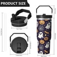 thumbnail image 4 of 30oz Stainless Steel Travel Mug - Flip Straw Tumbler with Handle - Leak Proof Insulated Cup - Triple Wall Technology - For Commuters and Campers - Hot and Cold Drink Retention, 4 of 7