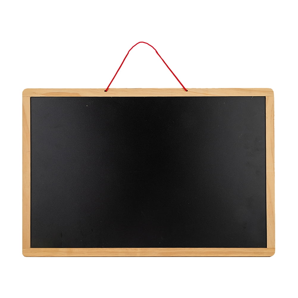 Tinksky 1Pc Doublesided Blackboard Whiteboard Practical Wooden Writing