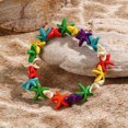 thumbnail image 4 of Soumake Women Shell Bracelet Starfish Pendant Braided Adjustable Tassel Beads Bohemian Style Vacation Beach Bracelet Lady Jewelry, 4 of 8