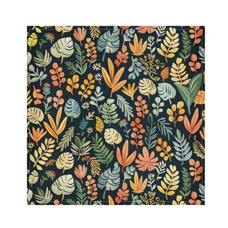 

Napkin Satin Napkin 20*20Inchx4 Kitchen Towel Dinner Plate Towel Decorative Towel Napkin Tea Towel Suitable For Kitchen Table Hawaiian Grass