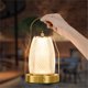 thumbnail image 4 of Lámpara de Mesa Portátil para Exteriores, Colgante, de Metal, con Luz LED Regulable, Inalámbrica, Recargable por USB, Ideal para Dormitorio, Hotel o Mesilla de Noche., 4 of 5