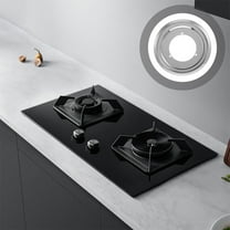 LOLIPPYY Universal Fit Stainless Steel Round Drip Pan for Gas Stove Easy to Install and Clean