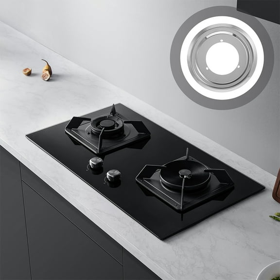 LOLIPPYY Universal Fit Stainless Steel Round Drip Pan for Gas Stove Easy to Install and Clean