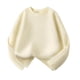 thumbnail image 2 of Blusas y camisas de manga larga con cuello redondo para niño, color liso, cuello redondo, talla mediana, manga larga, informal, cómoda, blusa de poliéster para niños de cedro, 2 of 7