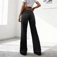 thumbnail image 6 of qucoqpe Womens Wide Leg Jeans High Waisted Stretchy Baggy Trendy Flare Denim Pants, 6 of 7
