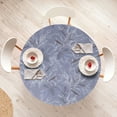 thumbnail image 4 of Ambesonne Floral Fitted Round Tablecloth, Botanical Branches Blots Art, 40"- 44" Diameter, Ceil Blue and Pale Taupe, 4 of 5