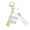 SilverF, variant on Translucent Resin Letter Pendant Keychain Initial Charm Acrylic Crafted Decorative Key Ring Accessory, SilverE