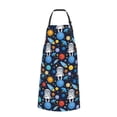 thumbnail image 2 of Lsque Space Dog Waterproof Apron Chef Aprons for Men Heavy Duty Chemical Work Apron Extra Long Grilling Aprons with Adjustable Bib Apron, 2 of 9