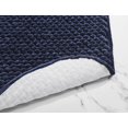thumbnail image 6 of Better Trends 17" x 24" Bathroom Rugs Poly-Cotton Soft Water Absorbent Non Slip Bath Mat Machine Washable Rug (Navy) Alma Collection, 6 of 6