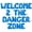 Blue, variant on Letter Balloons - WELCOME 2 THE DANGER ZONE 16" Inch Alphabet Letters Foil Mylar Balloon 2nd Birthday Party Banner (Gold)