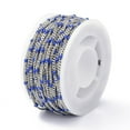 thumbnail image 4 of 1 Roll 304 Stainless Steel Enamel Curb Chains with Spool Soldered Faceted Royal Blue 2.5x2x0.8mm 32.80Feet/roll(10m/roll) Material: 304 Stainless Steel, 4 of 4