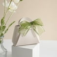 thumbnail image 4 of Beautiful Bowknot Decor Candy Bag Handmade Festive Touch Faux Leather Gift Box for Wedding, 4 of 8