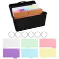 thumbnail image 1 of LEEYNEER 1 Set Index Card  Case Index Card Organizer Box with Divider Index Card Storage Box Note Card Container for for Home Office Organization, 1 of 8