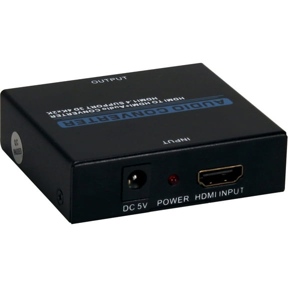 QVS HDMI 4K Audio De-Embedder/Extractor with HDMI Pass Through Port