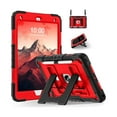 thumbnail image 1 of wonim11 for iPad 9th/ 8th/ 7th Generation 10.2 Inch Kids Friendly iPad Case 9th Generation with Pencil Holder,Heavy Duty Shockproof Cover for i Pad 9th/8th/7th Gen 2021/2020/ 2019,Black Red, 1 of 1
