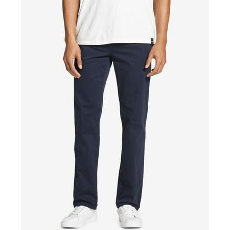 Mens Pants Navy 33x32 Wider Leg Rivington Relaxed Khakis 33