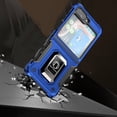 thumbnail image 3 of For Samsung Galaxy Z Flip 5 OPTIMUM Magnetic Ring Stand Hybrid Case Cover - Blue, 3 of 3
