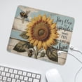 thumbnail image 6 of Sunflower And Bee Stay Close To People Who Feel Like Sunshine Mouse Pad, 10"x12" Mousepad With Stitched Edge, Non-Slip Rubber MousePads for Office Laptop, 6 of 8