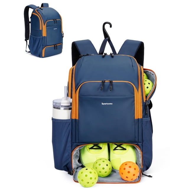 Pickleball Bag Sportsnew Mochila impermeable azul marino