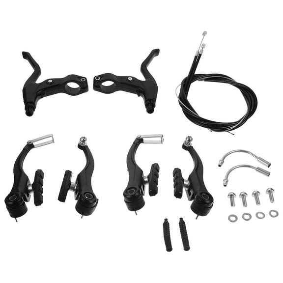 PAMINGONO 1 Set of Bike Brake Calipers Set Aluminum Alloy Black for Cyclists Safety