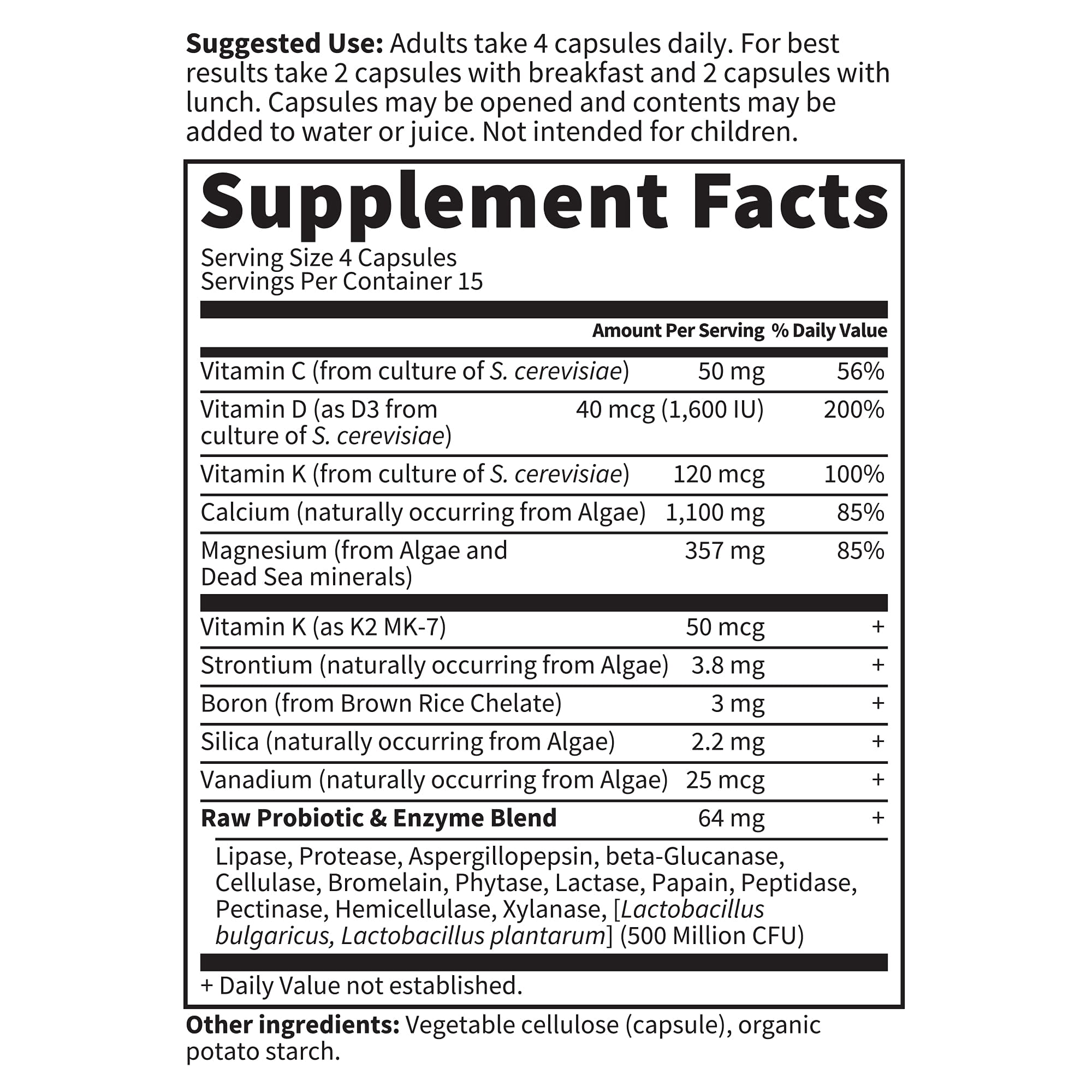 Garden of Life Vitamin Code Raw Calcium, 60 Vegetarian Capsules