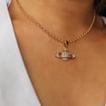 thumbnail image 3 of LAICAIW Collier Saturne Cristal Strass Collier Saturne, Collier Ras-du-Cou Perle pour Femmes Collier Planète Est des Cadeaux Parfaits pour Femmes Filles, 3 of 6