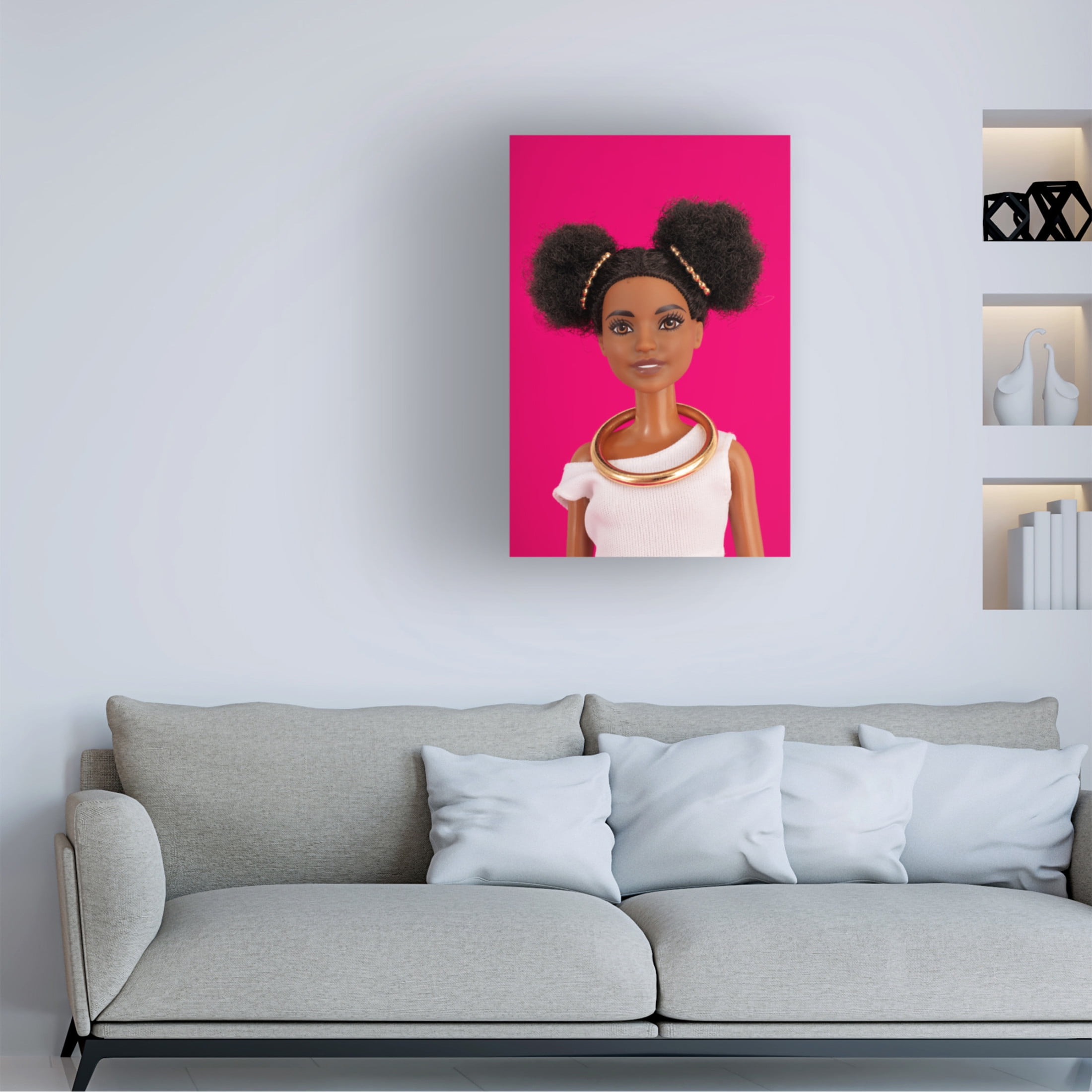 Canvas Wall Art - Julia Ramiro 'Portrait3' Wall Art for Living Room, Bedroom, or Office D?cor by Trademark Fine Art - 30 x 47 Inches