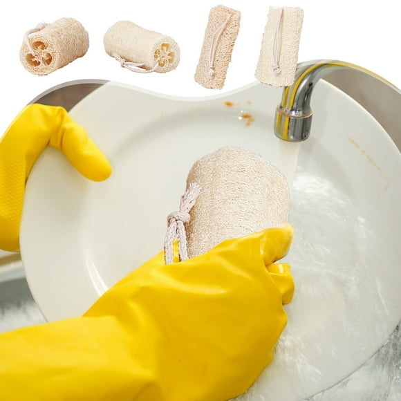 Dianli Kitchen Cleaning Silk Gourd Pulp Dishwashing Brush and Scrubbing Towel Multipurpose Kitchen and Bath Natural Fiber Sponge Reusable Eco Friendly Home Cleaner