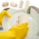 thumbnail image 1 of Cepillo para lavar platos de esponja de loofah | Limpiador de cocina con calabaza de seda natural | Esponja blanca caqui ecológica | 3,94x3,15 pulgadas, Tough for Grease | Baño y toalla de, 1 of 6