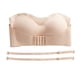 thumbnail image 2 of Gibobby Tangas de mujer sexy encaje Día de San Valentín Sujetador de con hebilla frontal para mujer Sujetador sin tirantes Sujetador con aros Sujetador sin costuras(Beige, CH), 2 of 5