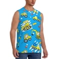 thumbnail image 2 of JUNZAN Cute Car Cartoon Men's Sleeveless T Shirts,Sleeveless Muscle Shirts,Sizes S-3XL, 2 of 8