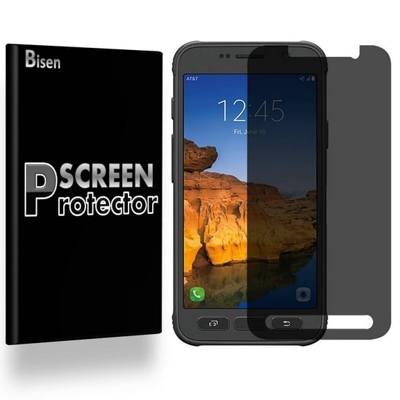 Samsung Galaxy " S7 Active " [BISEN] Privacy Anti-Spy Screen Protector, Anti-Scratch, Anti-Shock, Anti-Bubble