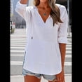 thumbnail image 4 of Sudadera con Capucha para Mujer, de Larga, Cuello en V y Bolsillos, para Playa S, 4 of 8