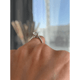 thumbnail image 5 of 2.00Ct Asscher Cut Moissanite Solitaire Engagement Ring, Hidden Halo & Cathedral, 10K Rose Gold, 5 of 7