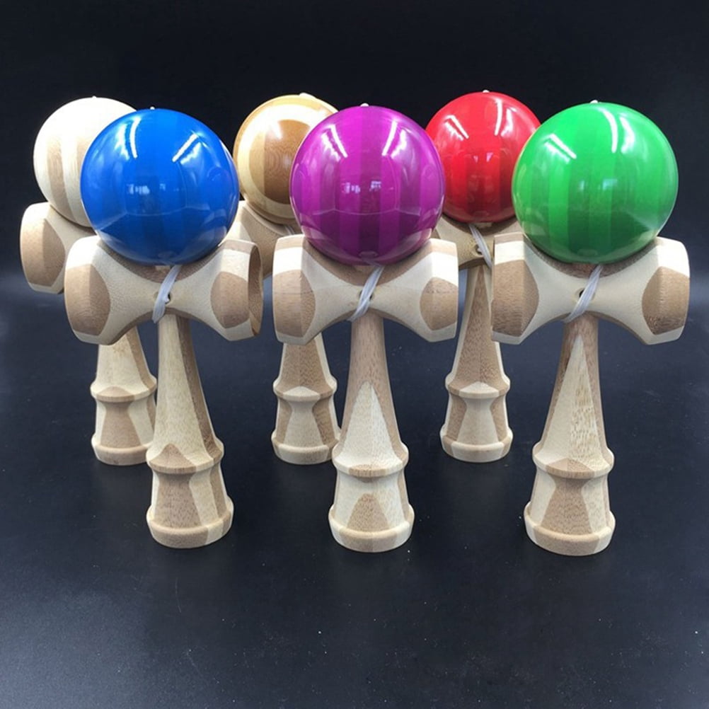 Kendama Ball Japanese Traditional Wood Game One Item with Color Maybe Vary 
