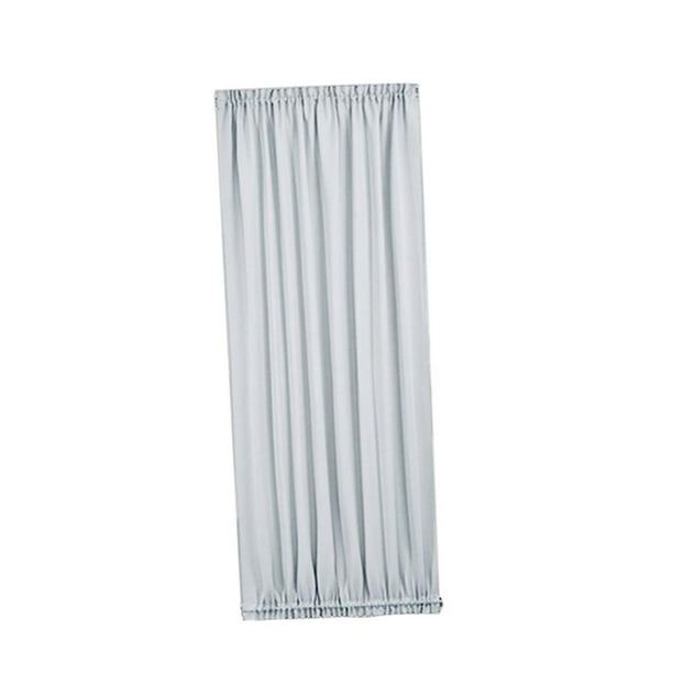 Cortina para puerta francesa con bolsillo para varilla - Panel de puerta opaco de 54 x 72 pulgadas para ventana Blanco