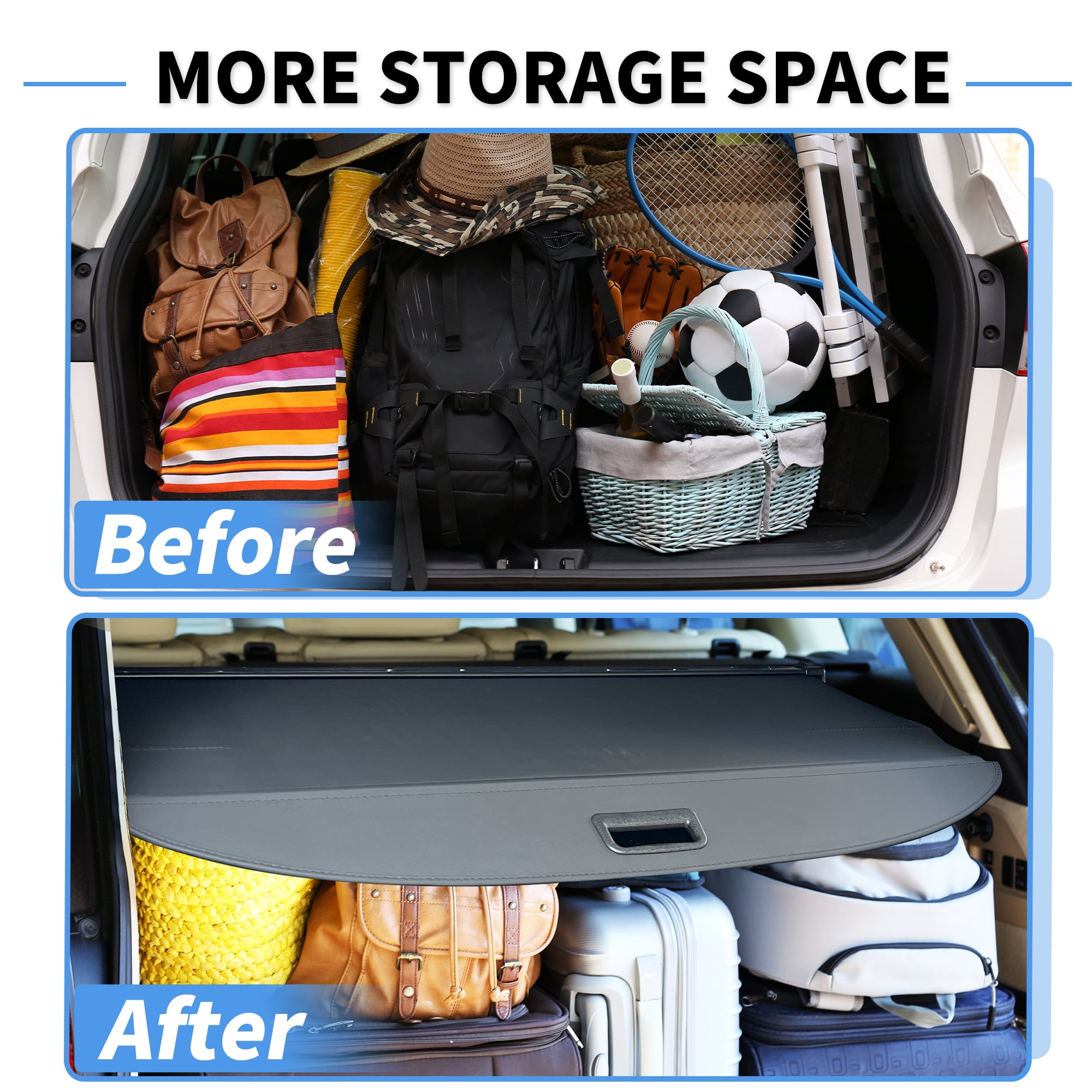 Unique Bargains Retractable Cargo Cover for Honda CRV 2024-2025 Security Shield