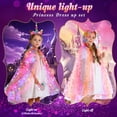 thumbnail image 3 of Set de disfraz de princesa Fedio Unicorn Light Up con juguetes 3-8Y, 3 of 7