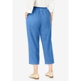 thumbnail image 2 of Woman Within Plus Size 7-Day Elastic-Waist Pull-On Cotton Denim Capri Jeans, 2 of 6