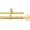 Gold, variant on eTeckram 1" Double Curtain Rod with Grande Finials,Gold,28‘’-48‘’