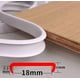 thumbnail image 2 of Self-adhesive Flexible PTE U-Shape Furniture Edge Protector Strip - for Cabinet Repair and Furniture Restoration (16mm x 3m, White), 2 of 5