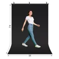 thumbnail image 4 of LINCO T-Shape Backdrop Stand 5x7 Background Support with Black Screen/Carrying Bag for Portrait Photo Video, 4 of 11