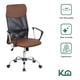 thumbnail image 2 of Silla De Oficina Ejecutiva Ergonomica Piel Sintetica Mesch marron KingsHouse 300261, 2 of 7