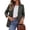 Plaid Green, variant on Fall Blazers for Women Business Casual | Long Sleeve Plaid Houndstooth, Notch Lapel Pockets, Oversized Blazer Outerwear, Trendy Suit Jackets, Winter Work Outfits