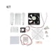 thumbnail image 3 of Cateissary Módulo de refrigeración de aire acondicionado termoeléctrico de aluminio portátil desmontable reemplazo 60W ventilador enfriador sistemas Electrodomésticos Desmontado Cateissary HA073115-01, 3 of 6