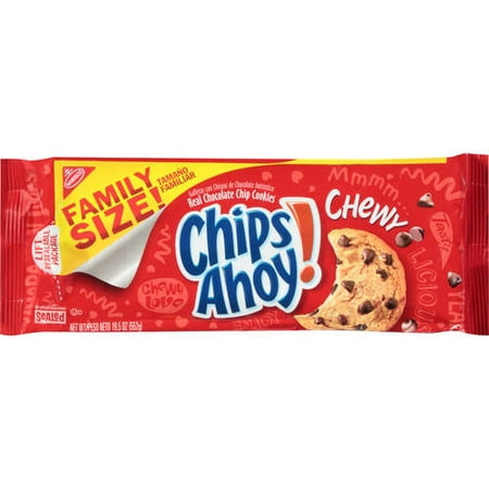 (3 Pack) Chips Ahoy! Chewy Cookies, 19.5 Oz (Best Chewy Chocolate Chip Cookies)